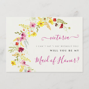 Menu Flores de Orquídea Selvagem Roxa Coroa de Noiva Ca