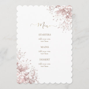 Menu flores de respiração de bebê rosa pálido