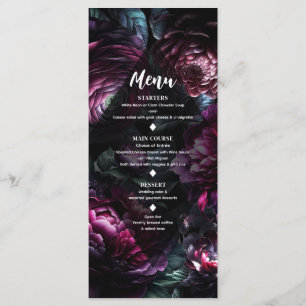 Menu Flores Enfeitiçadas Ousadas e Temperamentais Cardá