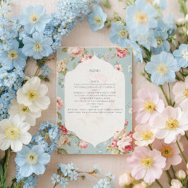 Menu Flores Shabby Chic