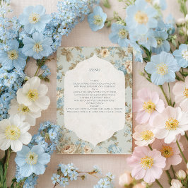 Menu Flores Shabby Chic