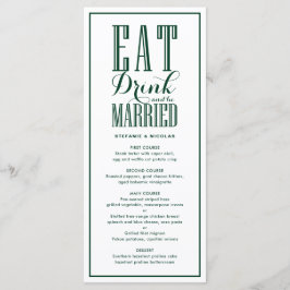 Menu Floresta Comida Verde, Bebida e Casada