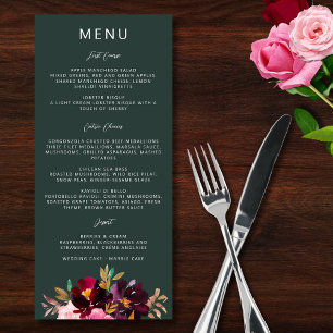 Menu Floresta Verde Espelho Floral Flórida Floresta Bri