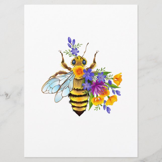 Menu Flower bee with wild plants (Frente)