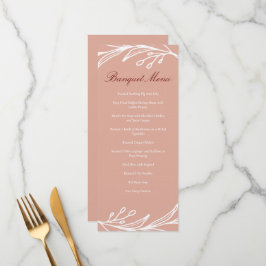 Menu Folha rosa, banquete de casamento chinês moderno
