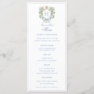 Menu Folha Tradicional com Arco Casamento Monograma