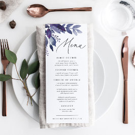 Menu Folhagem Abundante Violeta Botânica