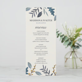 Menu Folhas de outono rústicas caem no casamento