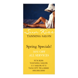 Menu Folheto do Artista Tanning Salon Spa