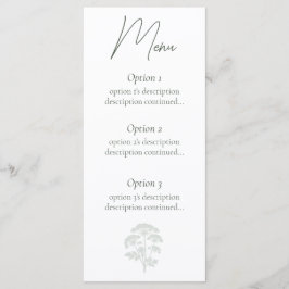 Menu FONDNESS | Wedding