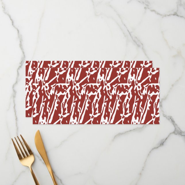 Menu Formas de abstrato vermelho e laranja se misturam  (Frente/Verso In Situ)