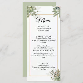 Menu Formas de Casamento de Sage