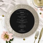 Menu Forrado Elegante Branco E Preto<br><div class="desc">Menu Forrado Elegante Branco E Preto</div>