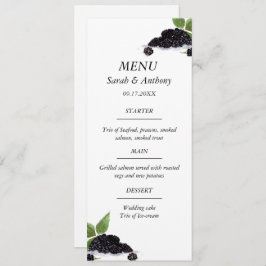 Menu Fruta Blackberry Comida de Casamento Russo por Aqu