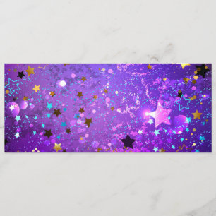 Menu Fundo de folhas roxas com estrelas