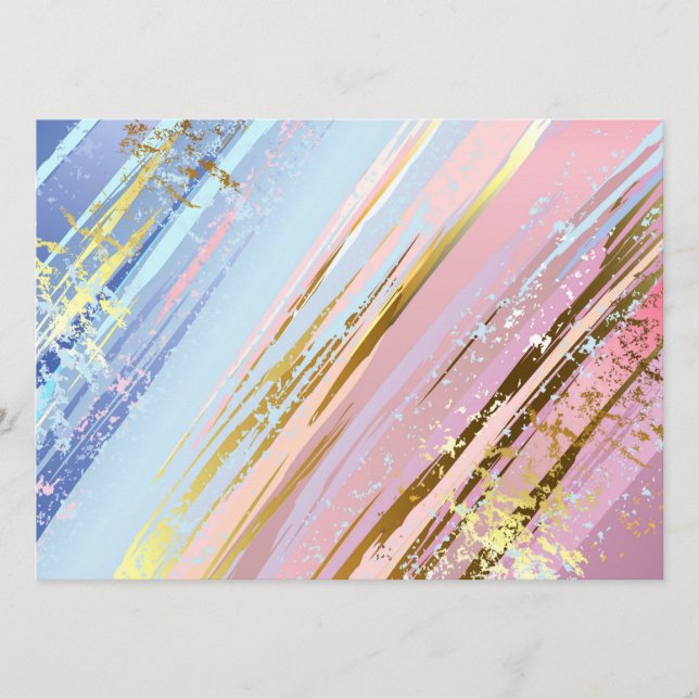 Menu Fundo Rosa Texturizado (Frente)