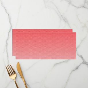 Menu fundo vermelho e branco com quadrados pequenos