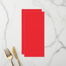 Menu Fundo Vermelho Sólido