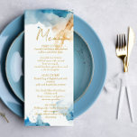 Menu Gala dos Sonhos de Mármore AZUL<br><div class="desc">Feito para você!</div>