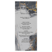 Menu Geométrico Marble Glitter