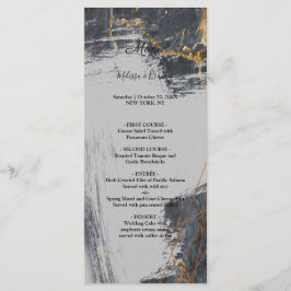 Menu Geométrico Marble Glitter