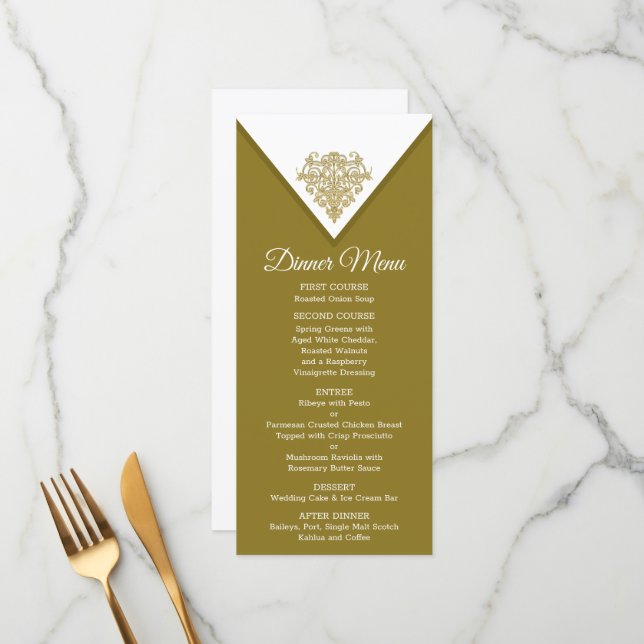 Menu Gilded Elegance (Frente/Verso In Situ)