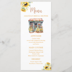 Menu Girassóis Ela está fora do Chá de panela