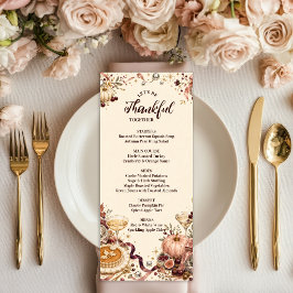 Menu Glamoroso Disco Friendsgiving