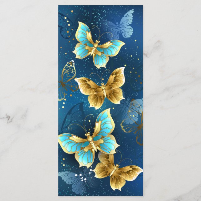 Menu Golden butterflies (Frente)