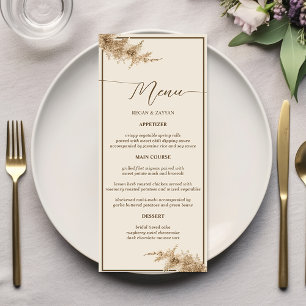 Menu Grama das Pampas Terroso Boêmio Exótico Casamento