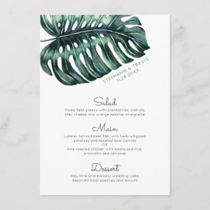 Menu Grande Monstera Monstera Minimalista
