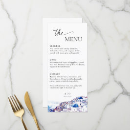 Menu Grécia Santorini Destino de Casamento Verão