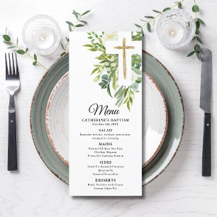 Menu Greenerescência Floral Cruz Botânica Elegante Bati