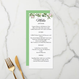 Menu Greenery Elegant e Belo Casamento Floral