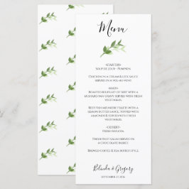 Menu Greenery Garden Deixa Casamento de Quadros