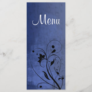 Menu grunge floral