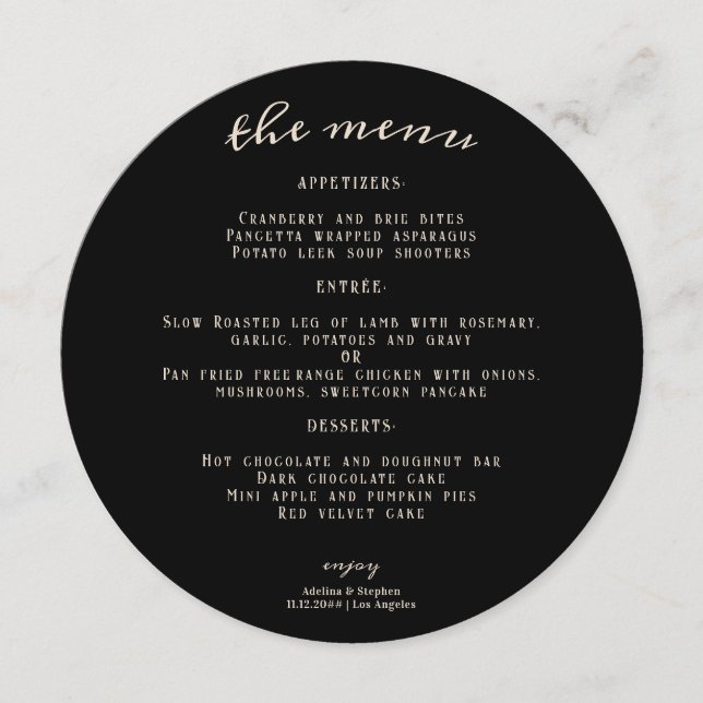 Menu Hallowen Gothic Skulls Tarot O Casamento Dos Amant (Frente)