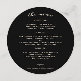 Menu Hallowen Gothic Skulls Tarot O Casamento Dos Amant