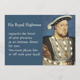Menu Holbein Retrato de Henrique VIII Rei da Inglaterra