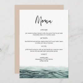 Menu Homens Jantados de Casamento de Árvores de Palma d