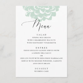 Menu Hortênsia suculenta menta. Cacto floral simples pa