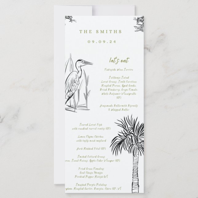 Menu Ilustrado do Sul do País Inferior (Frente)