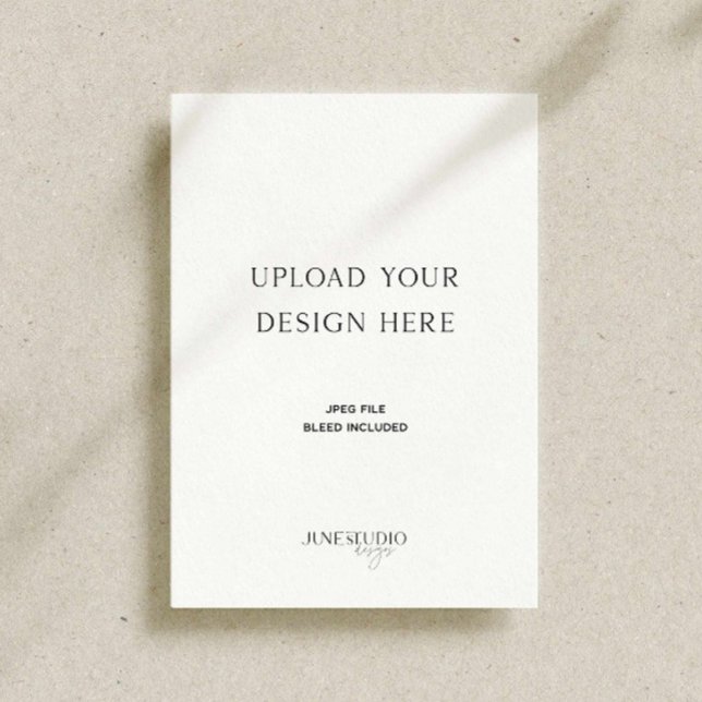 Menu Impressão frente e verso do Solteiro 5 x 7" (5x7" Invitation Card Print, single sided card printing, 5x7 inches card printing, custom print menu)