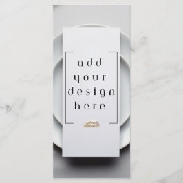 Menu Impressão personalizada de design 4x9"