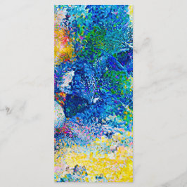 Menu Indicador de Impressão de Arte de Abstrato para Vi
