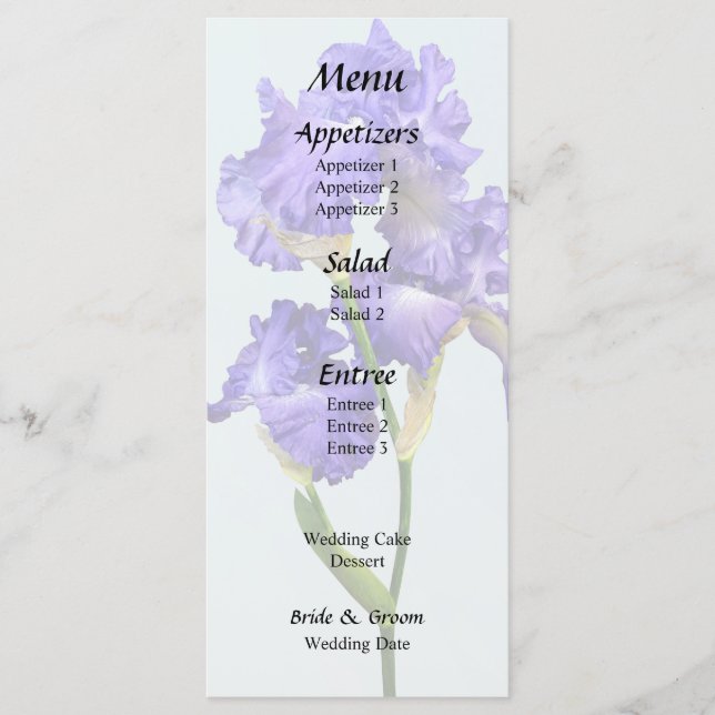 Menu Íris Tripla Roxa (Frente)