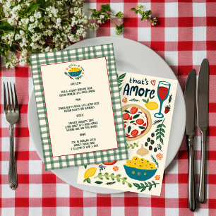Menu Isso é Amore Comida Italiana Amor Caprichoso PERSO