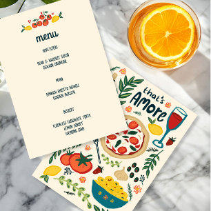 Menu Isso é Amore Comida Italiana Amor Caprichoso PERSO