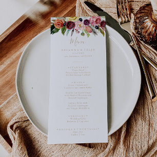 Menu Janta Dourada Tropical Boho