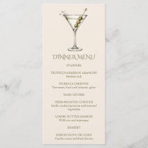 Jantar com Martini Sujo no Bar de Coquetéis para 3